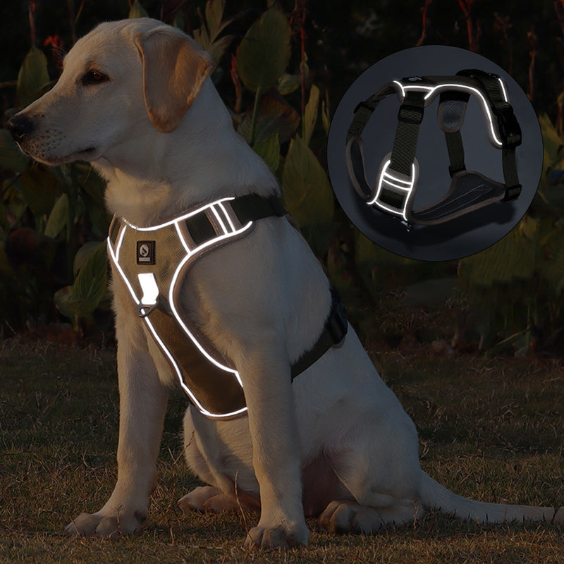 Bonnieharness Adjustable Explosion Proof Service Vest Dog Harness