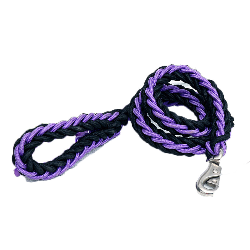 Bonnieharness Manual Soft Braided Nylon Leash For Medium/Large Dogs