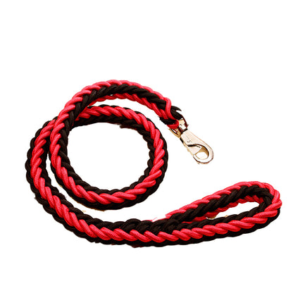 Bonnieharness Manual Soft Braided Nylon Leash For Medium/Large Dogs