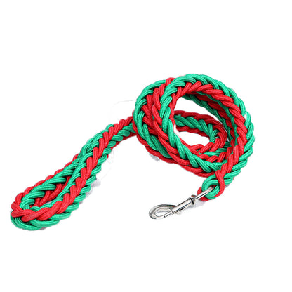 Bonnieharness Manual Soft Braided Nylon Leash For Medium/Large Dogs