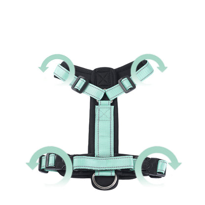 Bonnieharness No Pull Dog Harness, Reflective Comfortable Vest Harness