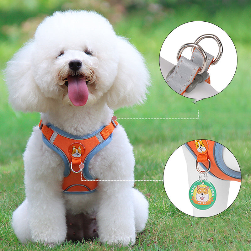 Bonnieharness No Pull Adjustable Vest Dog Harness For Small Medium Dogs